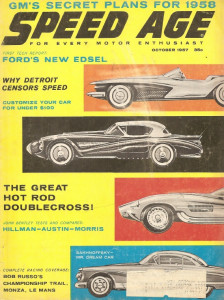 SPEED AGE 1957 OCT - EDSEL, HILLMAN-AUSTIN-MORRIS TESTS, SAKHNOFFSKY, MONZA*